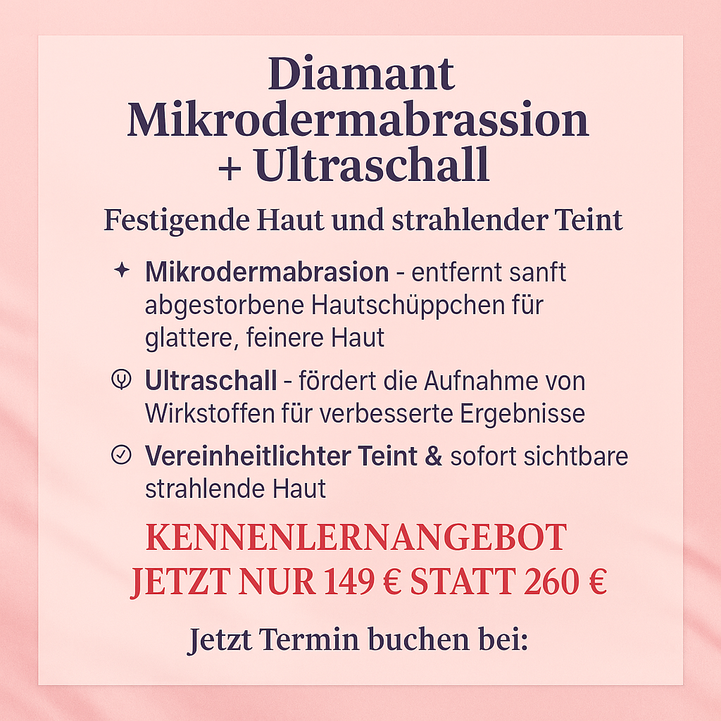 Diamant Mikrodermabrasion + Ultraschall